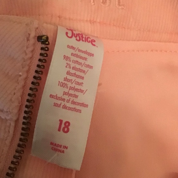NWT Justice Corduroy Skorts Girl’s - Picture 5 of 5